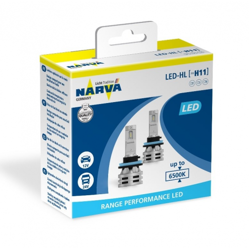 Narva 18003 T10 LED white 6000K B2 1W W2,1x9,5d комплект