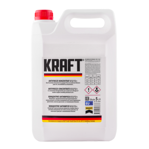KRAFT Концентрат антифризу KRAFT G12/G12+ (червоний)