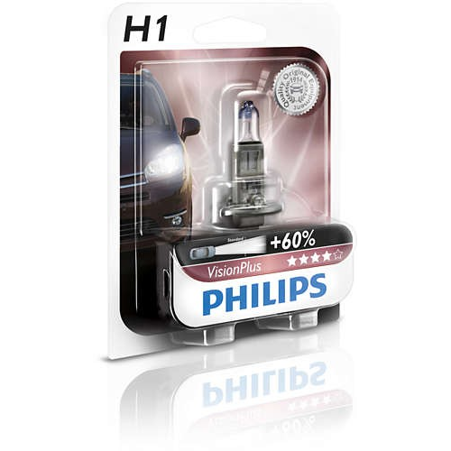 Philips H1 12258VPB1 VisionPlus автолампа галогеновая